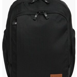Original Penguin Black Men's Backpack with Subtle Brown Accent